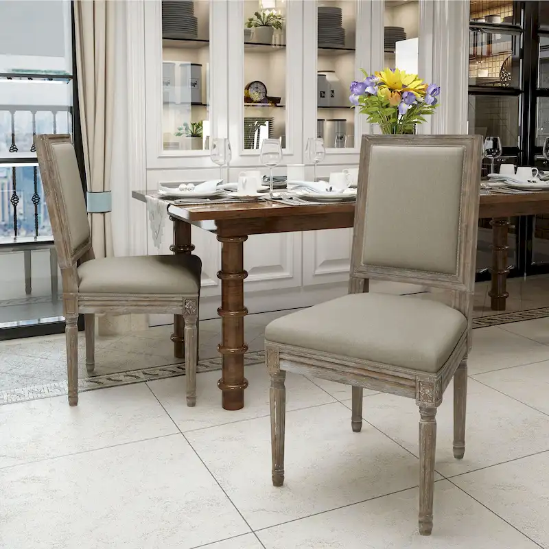 Ledger Traditional Fabric Dining Chair (Set of 2) by Christopher Knight Home