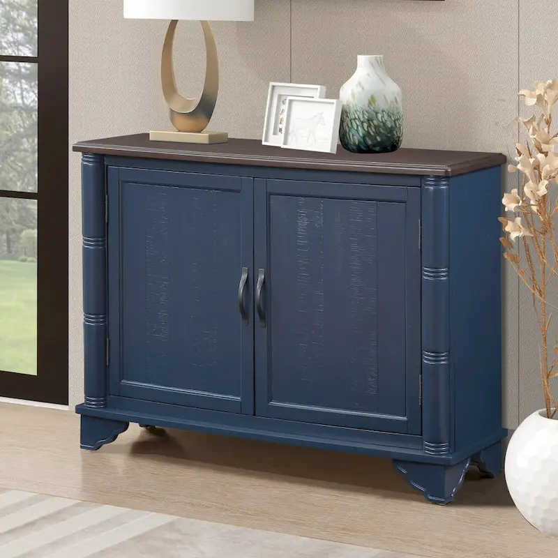 Console Table with Storage Shelf