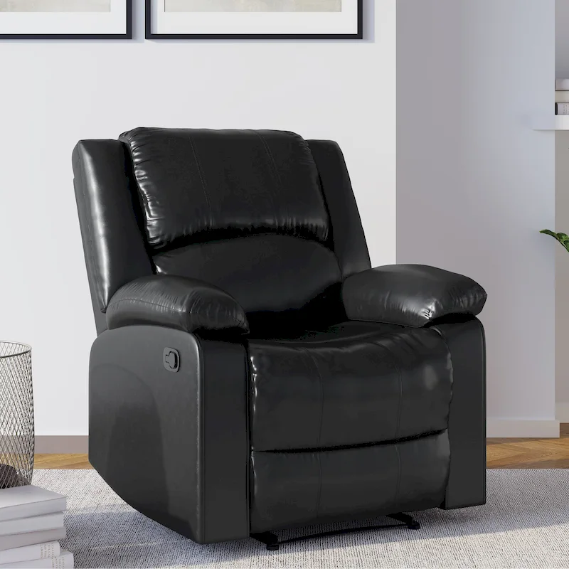 Relax A Lounger Porter Faux Leather Manual Recliner by iLounge