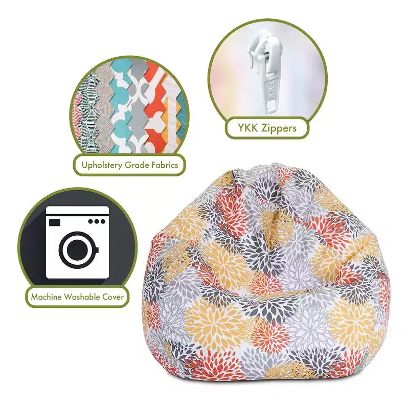 Majestic Home Goods Small Bean Bag Blooms