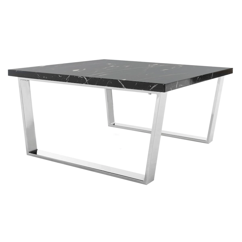 SAFAVIEH Bea Black/ Brass Square Coffee Table - 31.5 x 31.5 x 15.8 - 32Wx32Dx16H