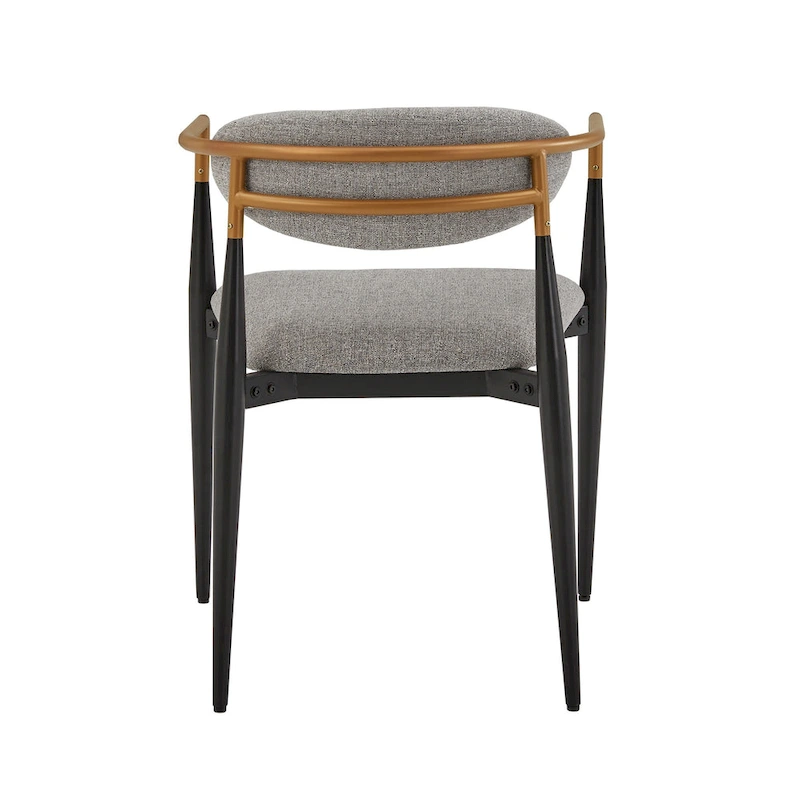 Decatur Mid-century Dining Chair with Two-tone Copper & Black Finish (Set of 2) by iNSPIRE Q Modern