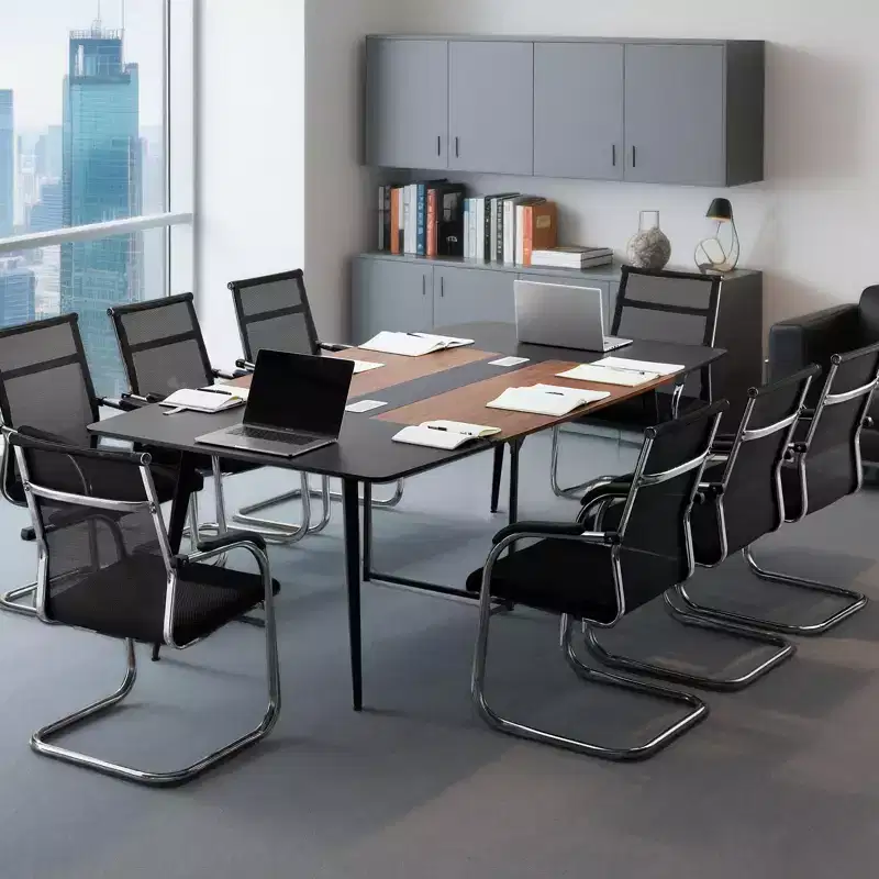 8 ft Boat-Shaped Conference Table for 10 – 94.5