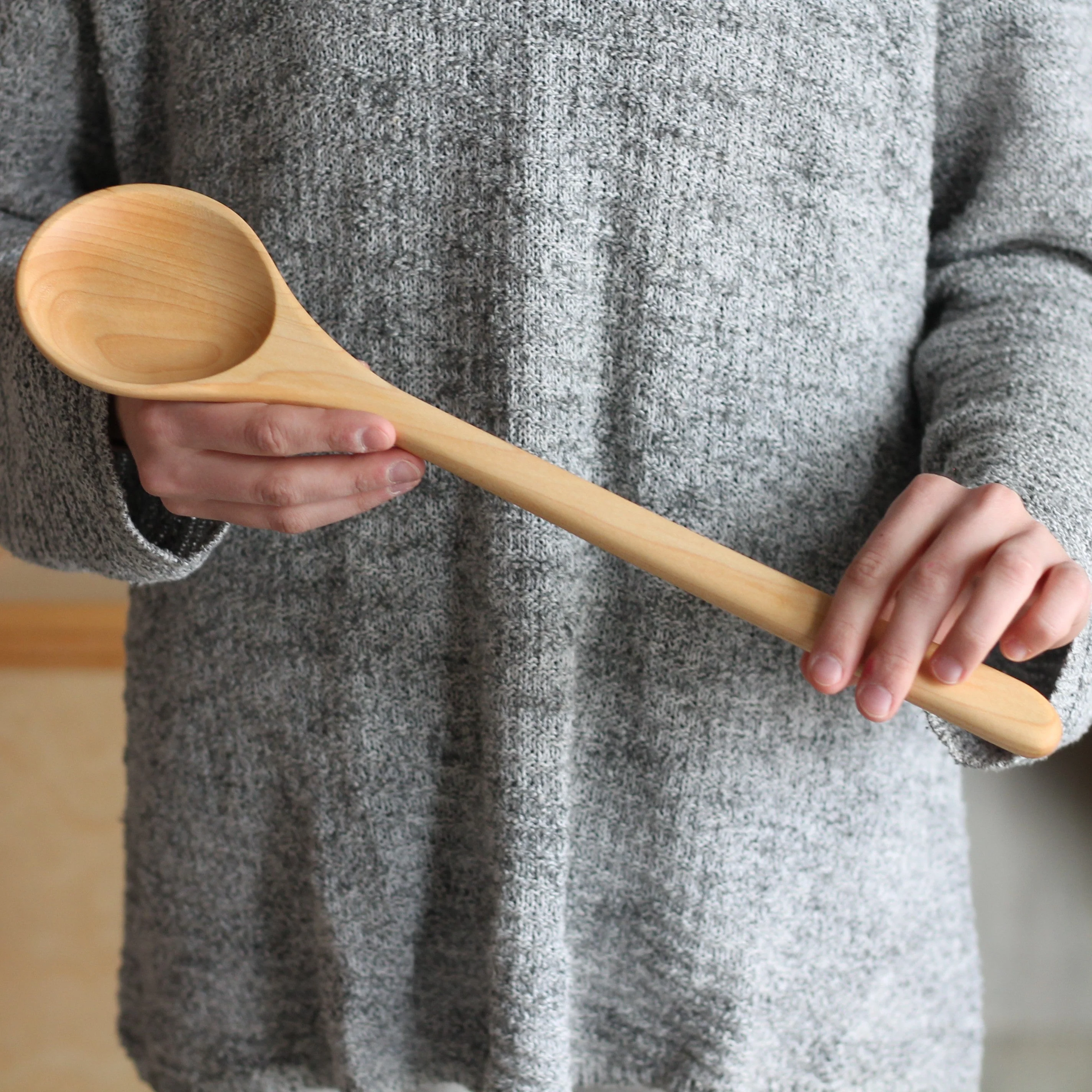 Handmade Wooden Long Spoon