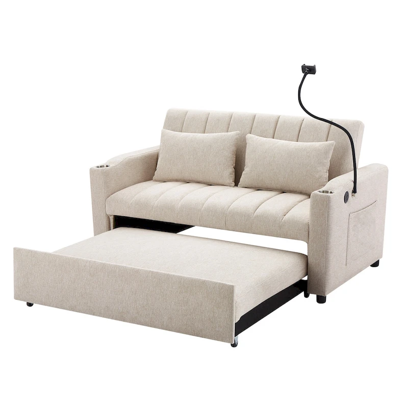 MERAX Convertible Loveseat Sofa, Pull Out Sofa Bed