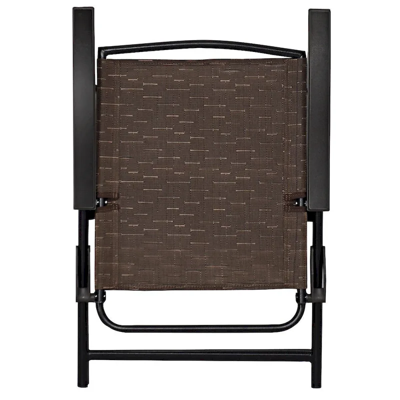 Gymax 4PCS Adjustable Folding Fabric Chair Powder Coated Steel Tube - 21 x 27 x 35.5
