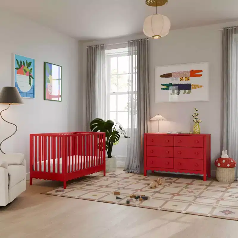 Scallop 6-Drawer Dresser