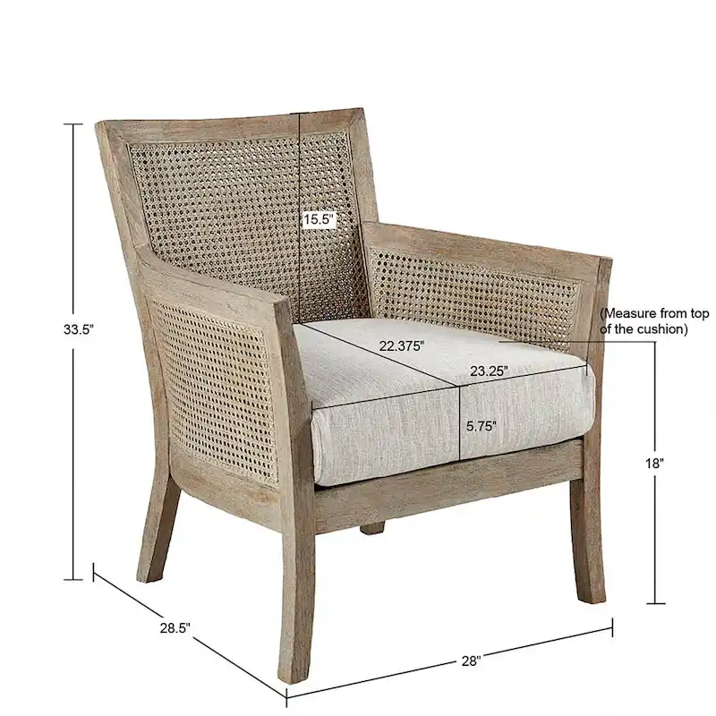 Madison Park Blaine Cane Armchair