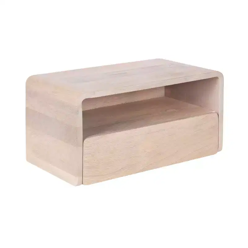 Floating Side Table, 18x10x9, White