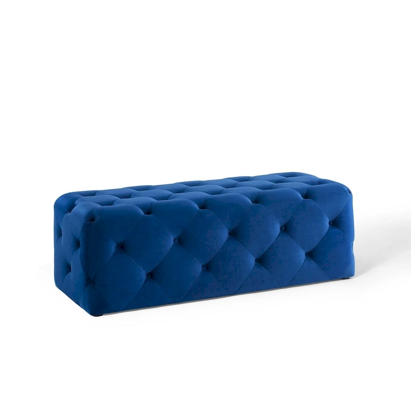Carson Carrington Ullervad 48-inch Button Tufted Entryway Velvet Bench