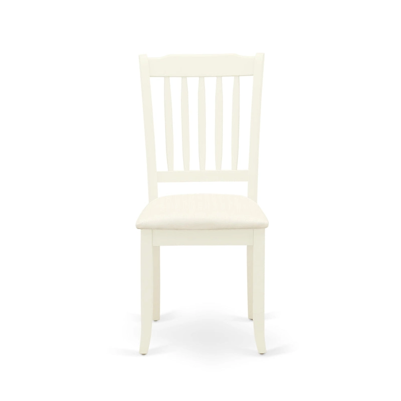 East West Furniture Dining Set Includes a Dining Room Table and Linen Fabric Kitchen Chairs,(Finish & Pieces Options)