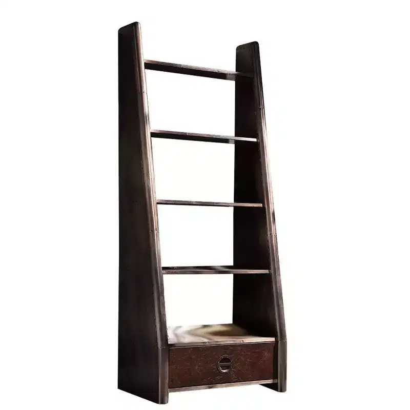 5-Tier Decorative Bookshelf, Aluminum Construction, 31.5