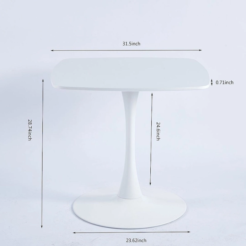 42.1\31.49 Mid-century Pedestal Leisure Coffee Table