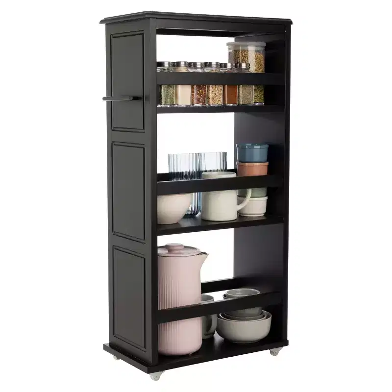 Lavish Home Slim Rolling Storage Cart