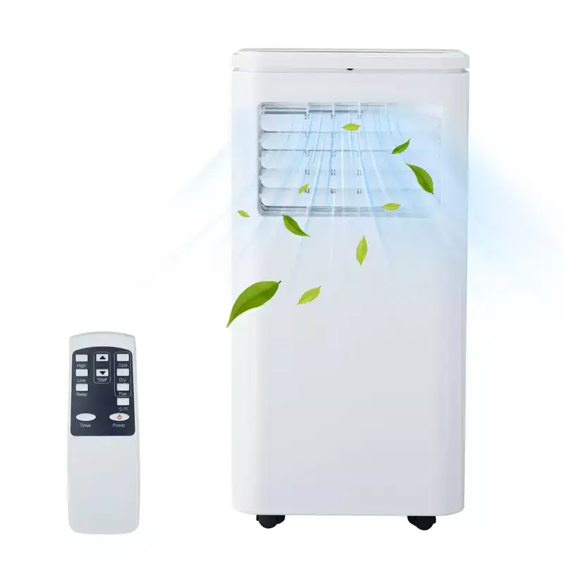 10,000 BTU Portable Air Conditioner - Quiet 4-Mode AC (Cool, Fan, Sleep, Dehumidify) for 450 Sq.Ft. Includes 24H Timer, Remote & Drain Hose