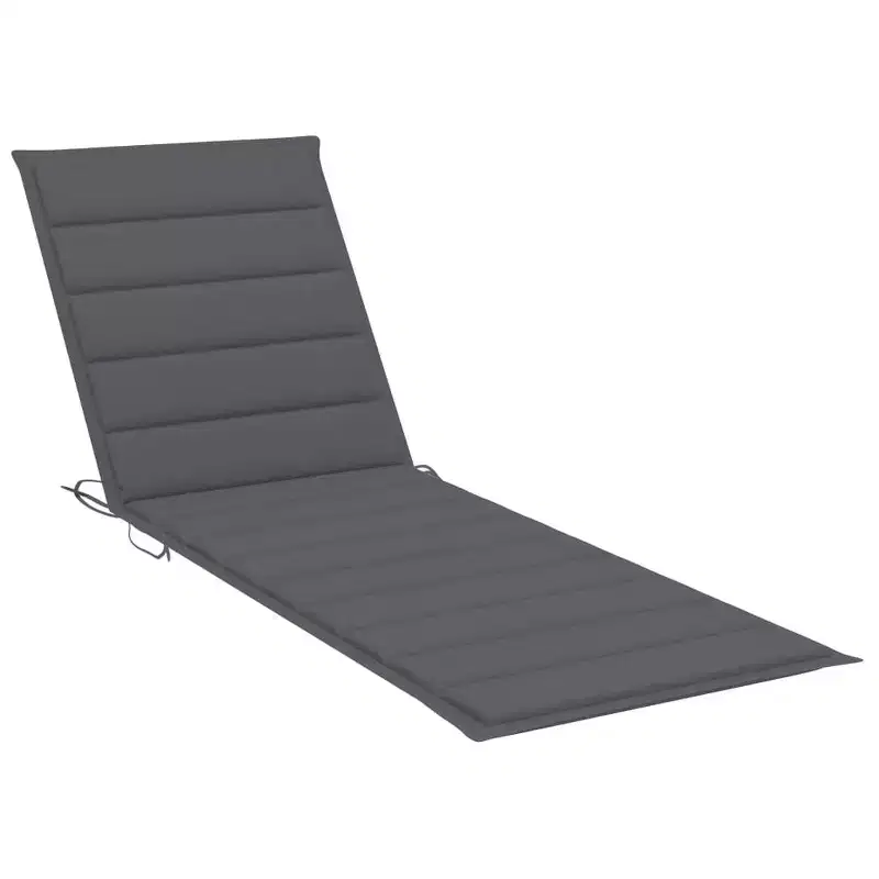 vidaXL Sun Lounger Natural bamboo, (cushions)
