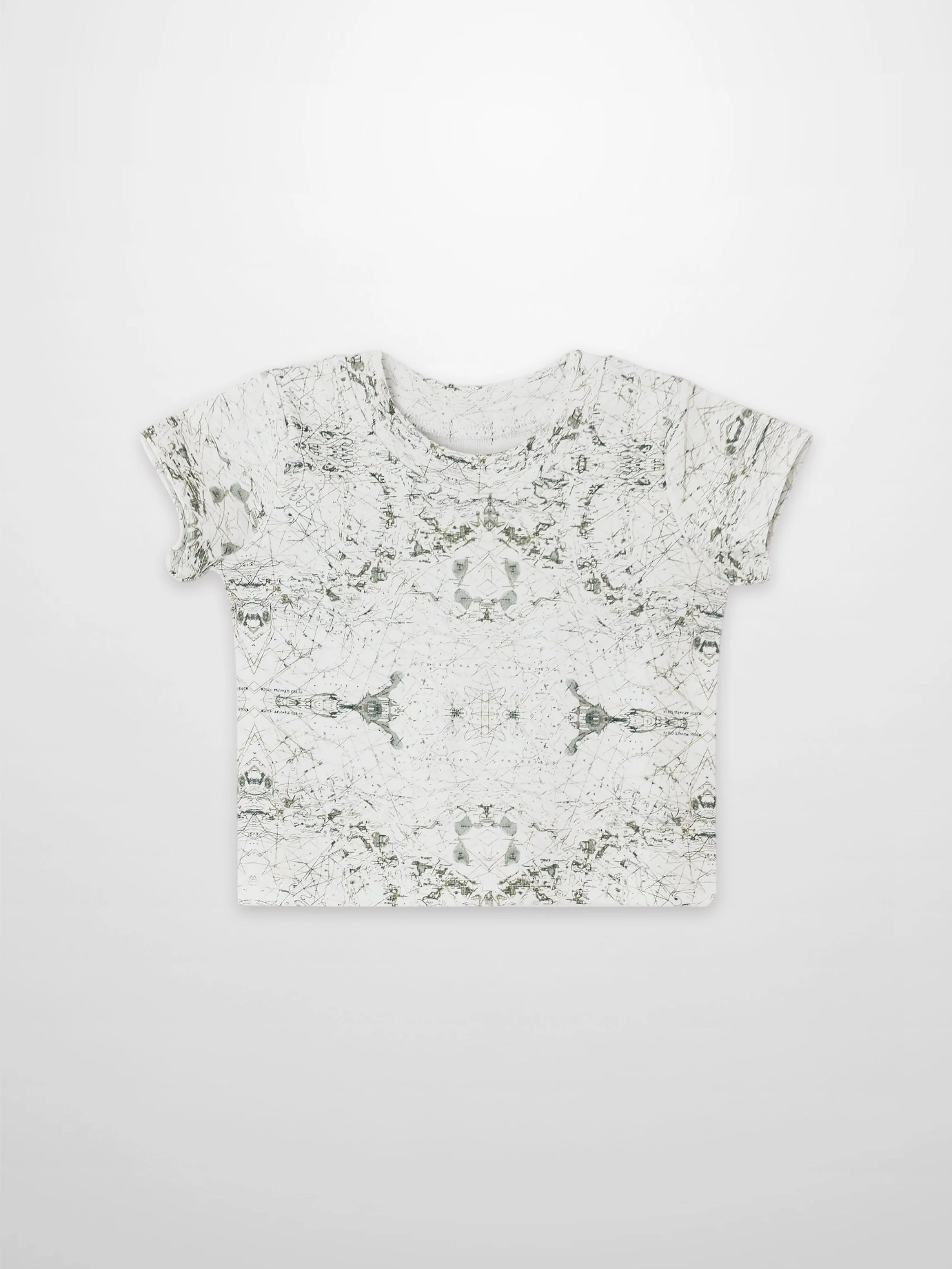 Vintage Map Print T-Shirt for Boys