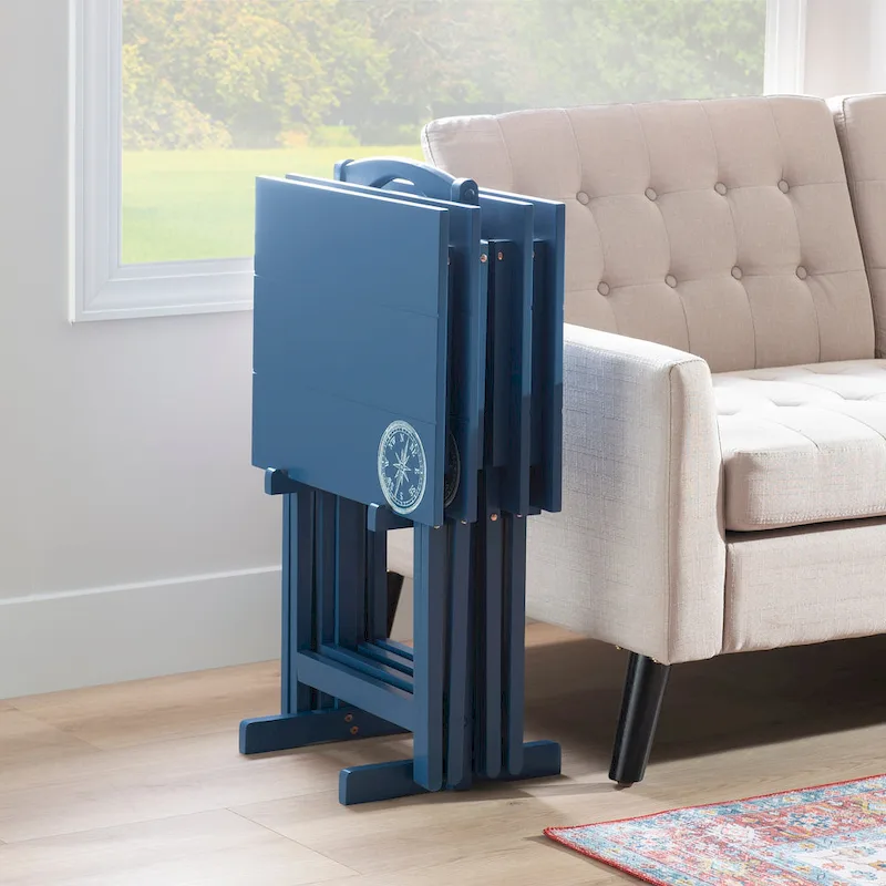 Opal Compass TV Tray Table Set
