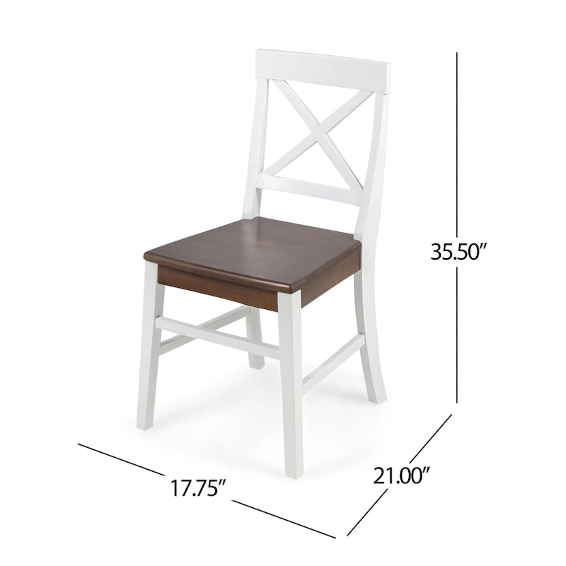 Anele Farmhouse Acacia Dining Chairs (Set of 2) by GDFStudio