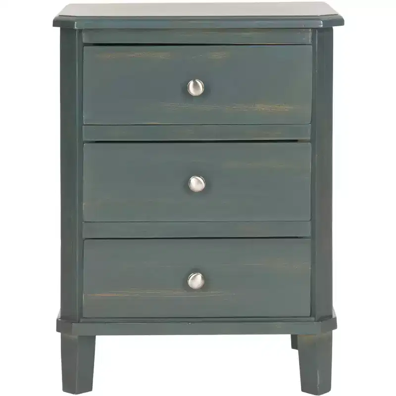 Joe Night Stand - AMH6629B - Dark Teal - Safavieh Couture