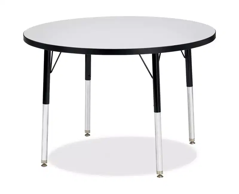 Adult Height Color Edge Round Table (36 x 36) in Black