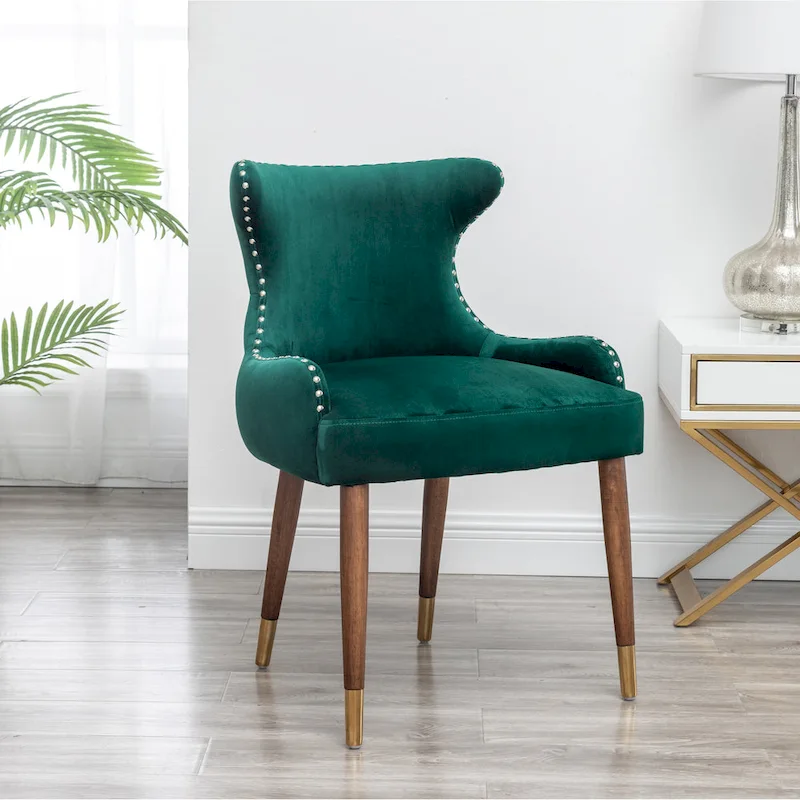 Roundhill Furniture Lindale Mid-century Modern Velvet Accent Chair