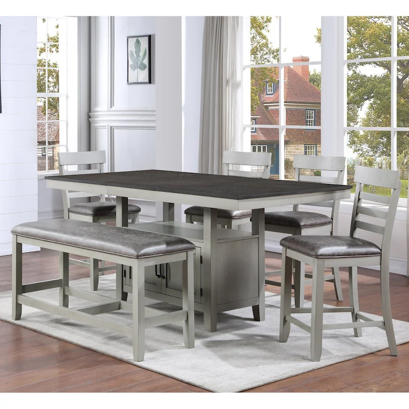 Steve Silver Hasbrook 80-Inch Counter Height Dining Table
