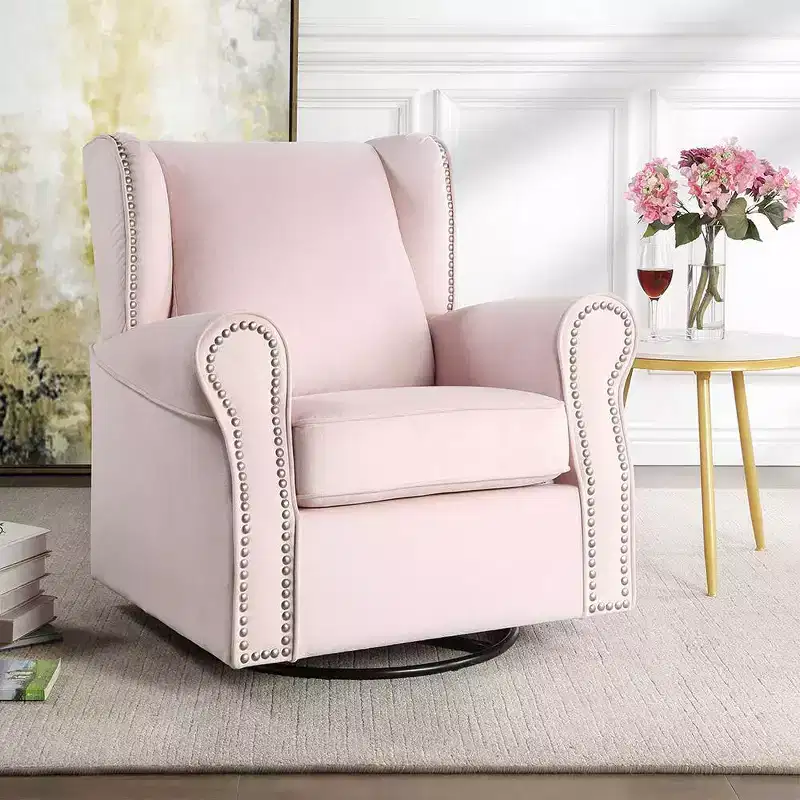 Tamaki 35" Accent Chairs Pink Fabric - Acme Furniture