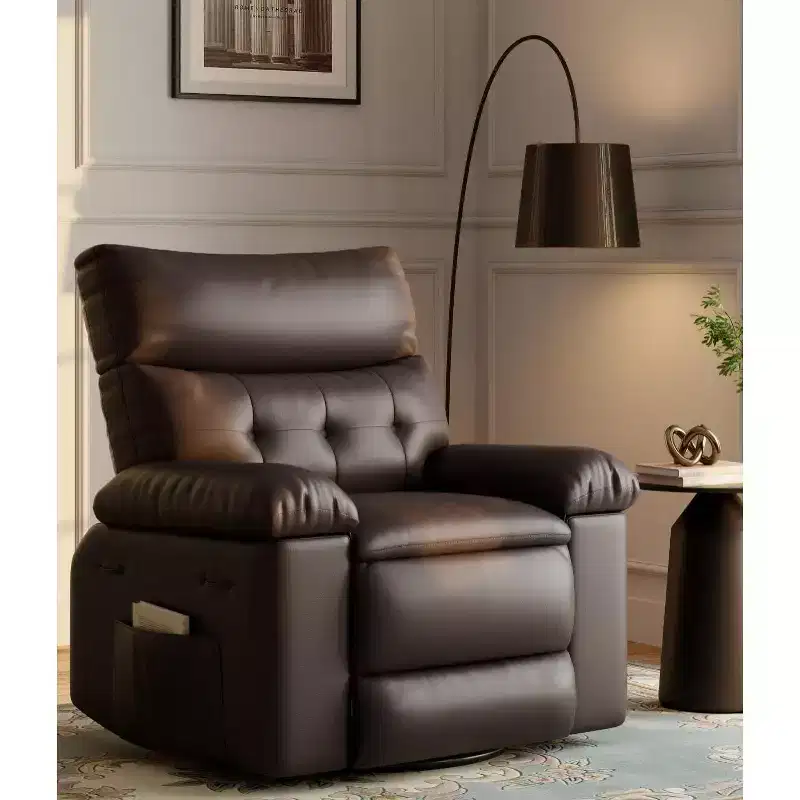 27 Oversized Recliner with Heat & Massage  360 Swivel & Manual Rocking, Remote Control for Living Room, Bedroom