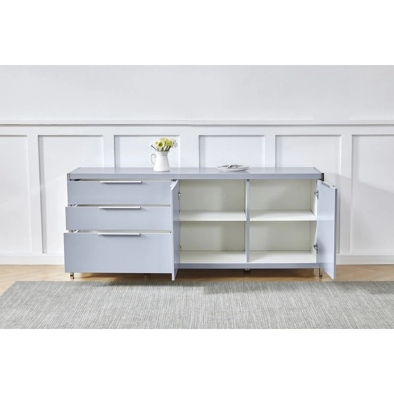 Best Quality Furniture Modern Lacquer 3-drawer Cabinet