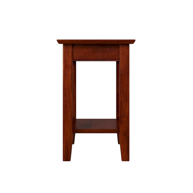 AFI Mission Chair Side Table Set of 2 with Built-in Charger