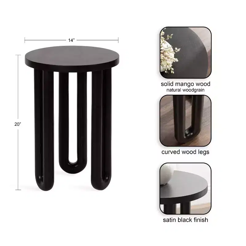 Wood Side Table