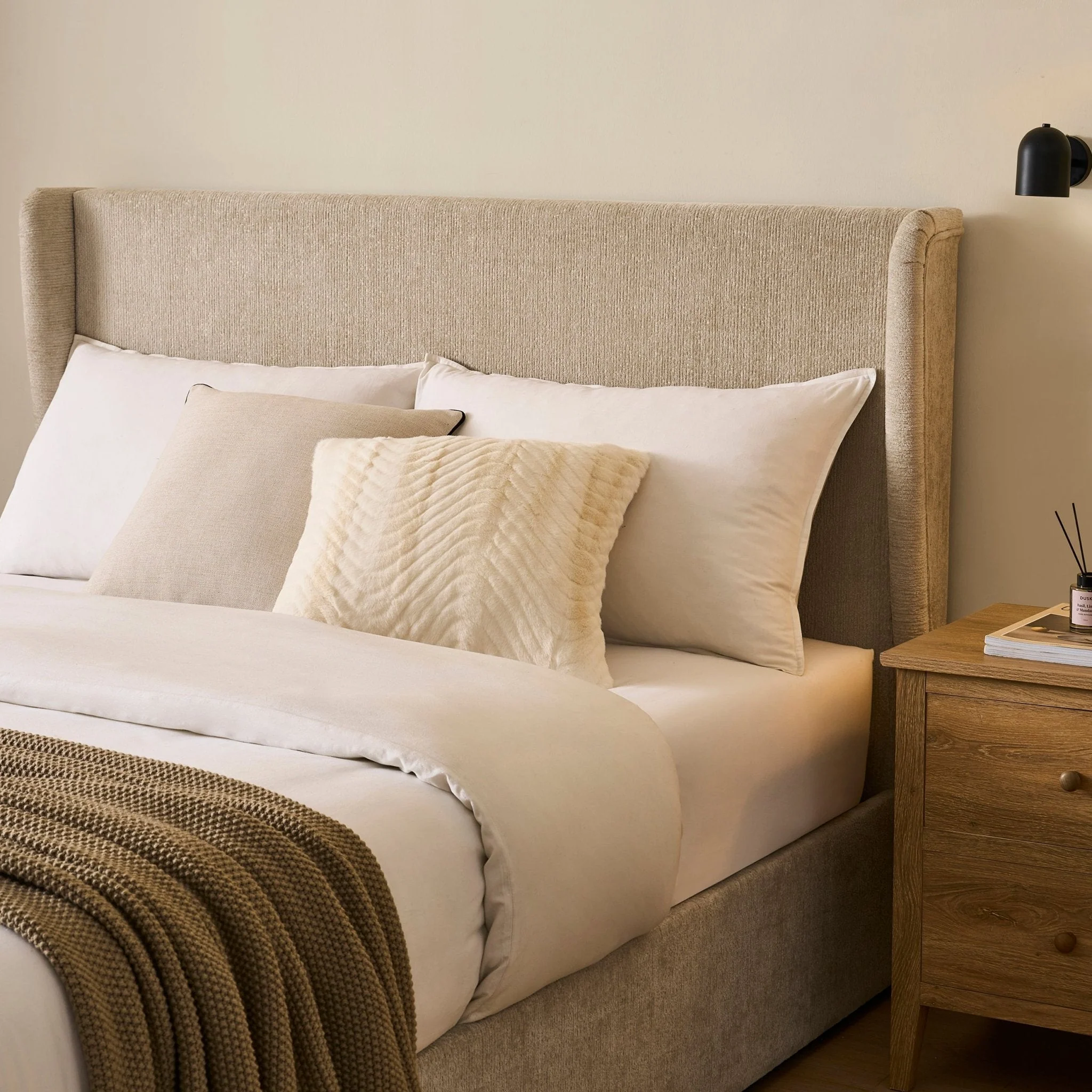 Storage Bed - Textured Oatmeal