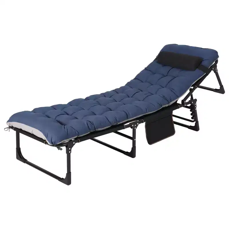 Extra Wide Camping Cot with Mattress for Adults - 400 LB Folding Bed, All-Season Portable Sleeper