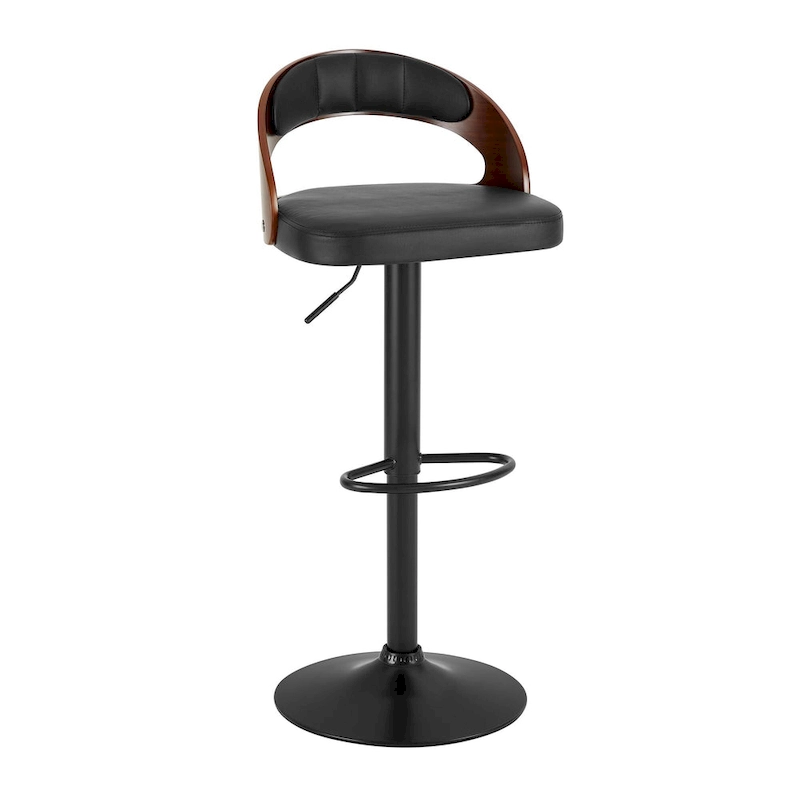 Javlergo Bar Stools Set of 2, Modern Adjustable Swivel Kitchen Bar Chair with Footrest