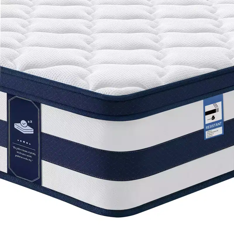 Resspry 12 inch Gel Memory Foam Sprung Hybrid Mattress,120-Night Home Trial,Apex Collection