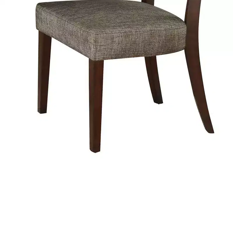 Se of 2 20 Drake Dining Chairs Gray Fabric/Espresso - Acme Furniture