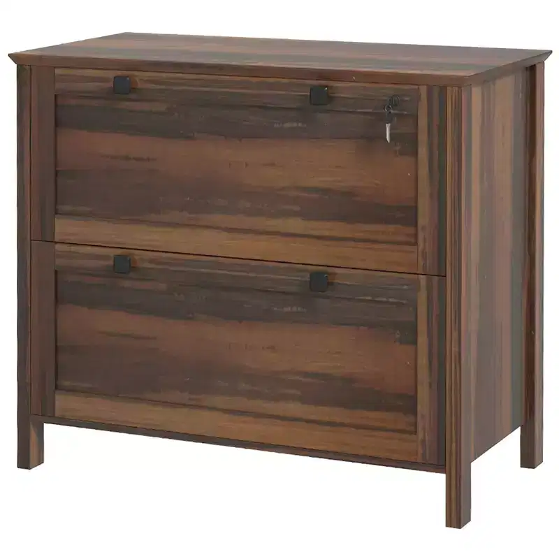 Lateral File Cabinet, 2 Drawer Filing Cabinet with Adjustable Hanging Bar for Letter, A4 and Legal Size