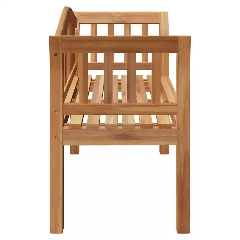 vidaXL Bench Brown 47.24 x 21.06 x 33.46 in Solid Teak wood