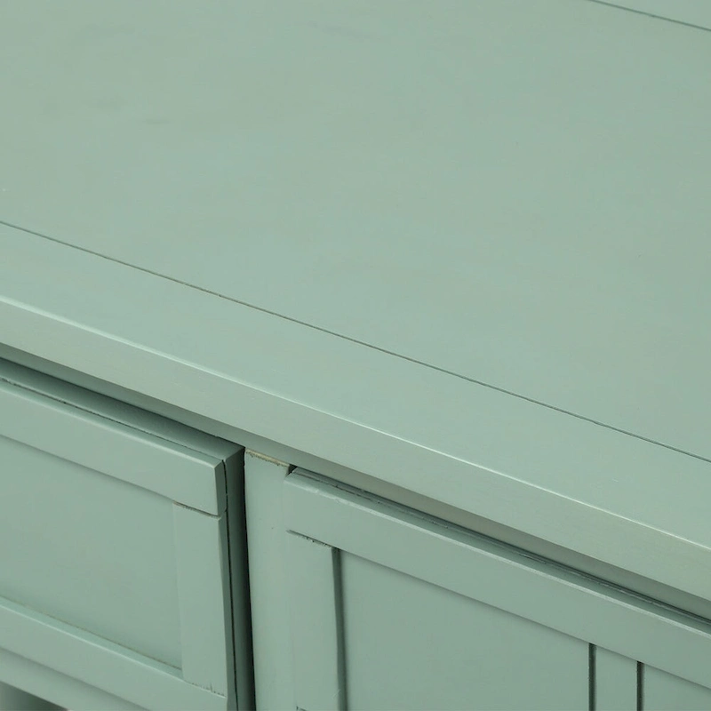 Console Table Traditional Design with Two Drawers and Bottom Shelf