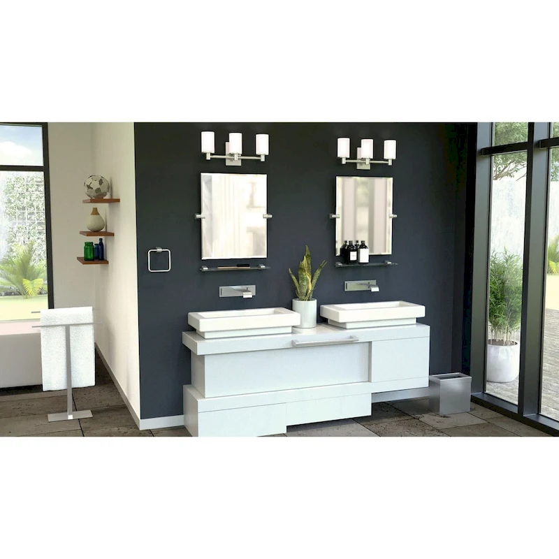 Gatco 5656 A-Line 20 Glass Bathroom Shelf
