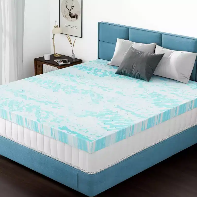 2 Inch Queen Size Experience Ultimate Comfort with Our Blue Memory Foam Soft Mattress C Premium Sleep Solution