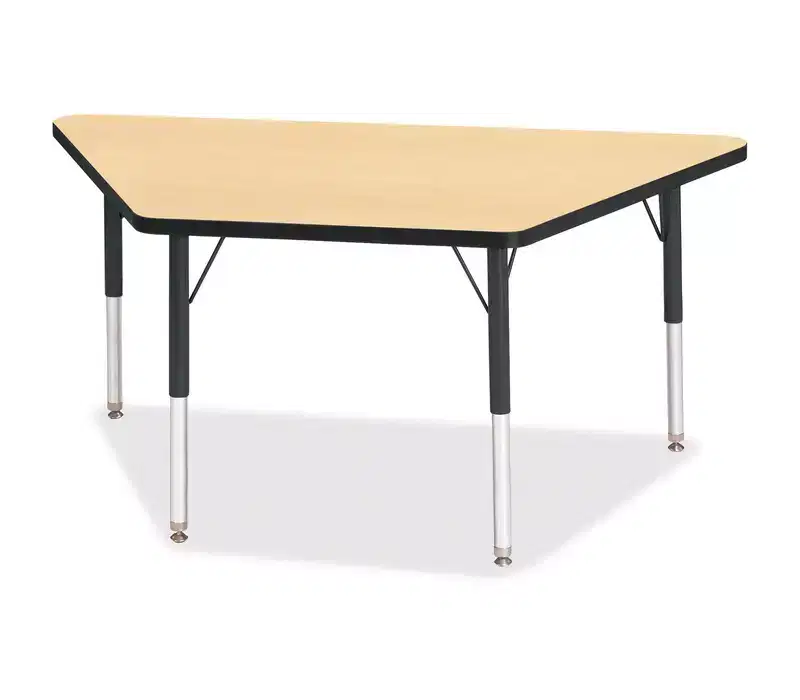 Jonti-Craft Berries Elementary Height Classic Trapezoid Table (24 x 48) in Black