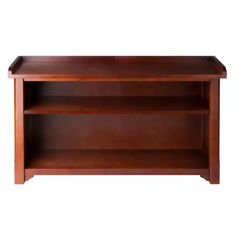 Milan Bench with Storage Shelf Winsome Walnut