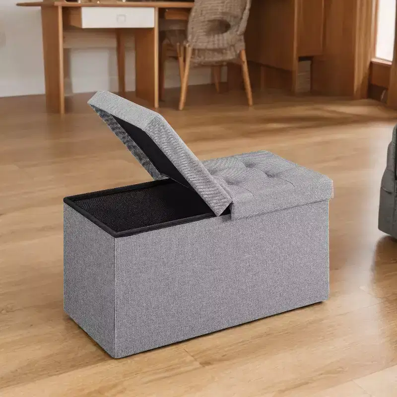 30 Storage Ottoman Bench, Ottoman with Storage, Ottoman Bench, Hold up to 660lb for Living Room