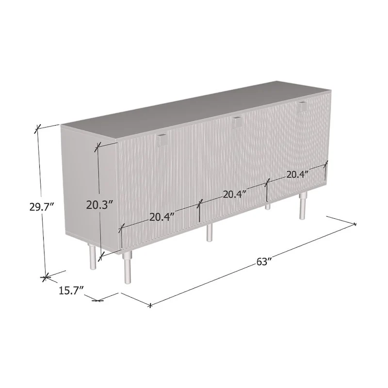 Modern Sideboard with Matte Finish