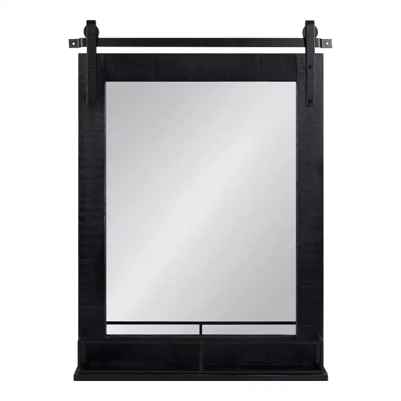 24 x 31 Cates Framed Wall Mirror with Shelf - Kate & Laurel All Things Decor