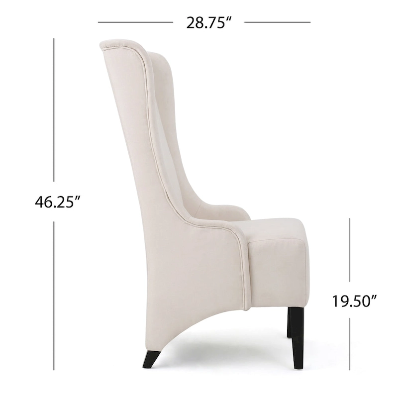 Callie High-back Fabric Dining Chair by Christopher Knight Home - 23.25 L x 28.75 W x 46.25 H