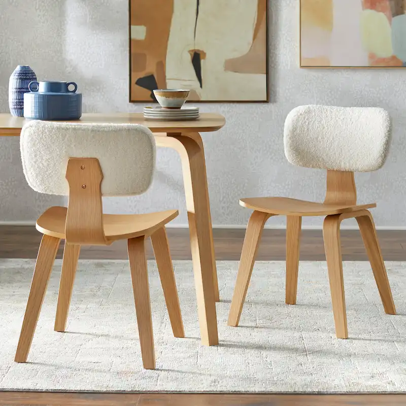 Mid-Century Modern Dining Chairs (Set of 2)