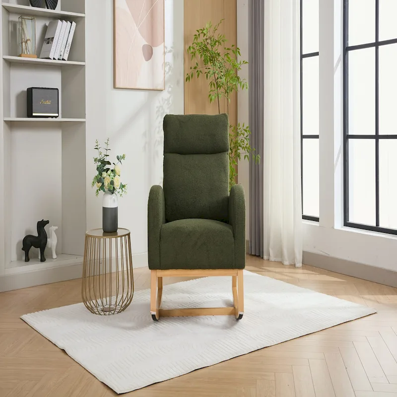 Fabric Upholstered Rocking Chair